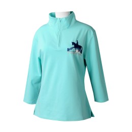 P1287 manufacturing long sleeve net Polo shirt design half chest zipper collar embroidery Polo shirt Polo shirt supplier Australian equestrian school P1287 manufacturing long sleeve net Polo shirt design half chest zipper collar embroidery Polo shirt Polo shirt supplier Australian equestrian school